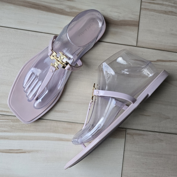 Tory Burch Women's Roxanne Jelly Sandals In Meadowsweet/Gold - Picture 4 of 15